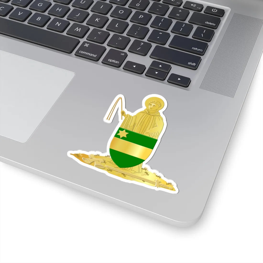 Mont-Saint-Guibert wapen (Belgium) (Coat of Arms) STICKER Vinyl Kiss-Cut Decal - The Sticker Space