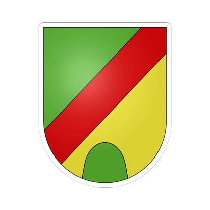 Mont-sur-Rolle-coat of arms (Switzerland) (Coat of Arms) STICKER Vinyl Kiss-Cut Decal 4 Inch White - The Sticker Space
