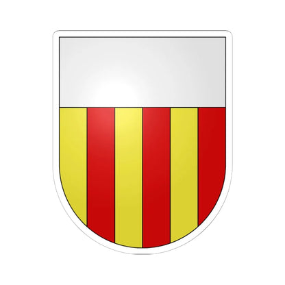 Montagny-coat of arms (Switzerland) (Coat of Arms) STICKER Vinyl Kiss-Cut Decal 6 Inch White - The Sticker Space