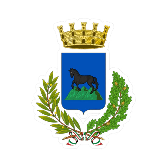 Montalbano Jonico-Stemma (Italy) (Coat of Arms) STICKER Vinyl Kiss-Cut Decal 2 Inch White - The Sticker Space