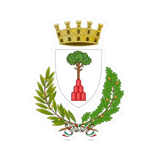 Montalcino-Stemma (Italy) (Coat of Arms) STICKER Vinyl Kiss-Cut Decal 2 Inch White - The Sticker Space