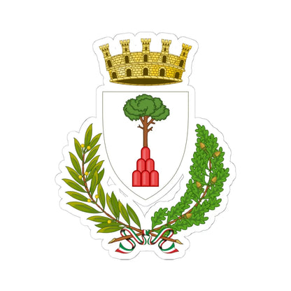 Montalcino-Stemma (Italy) (Coat of Arms) STICKER Vinyl Kiss-Cut Decal 6 Inch White - The Sticker Space