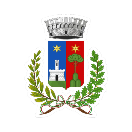 Montalto Carpasio-Stemma (Italy) (Coat of Arms) STICKER Vinyl Kiss-Cut Decal 2 Inch White - The Sticker Space