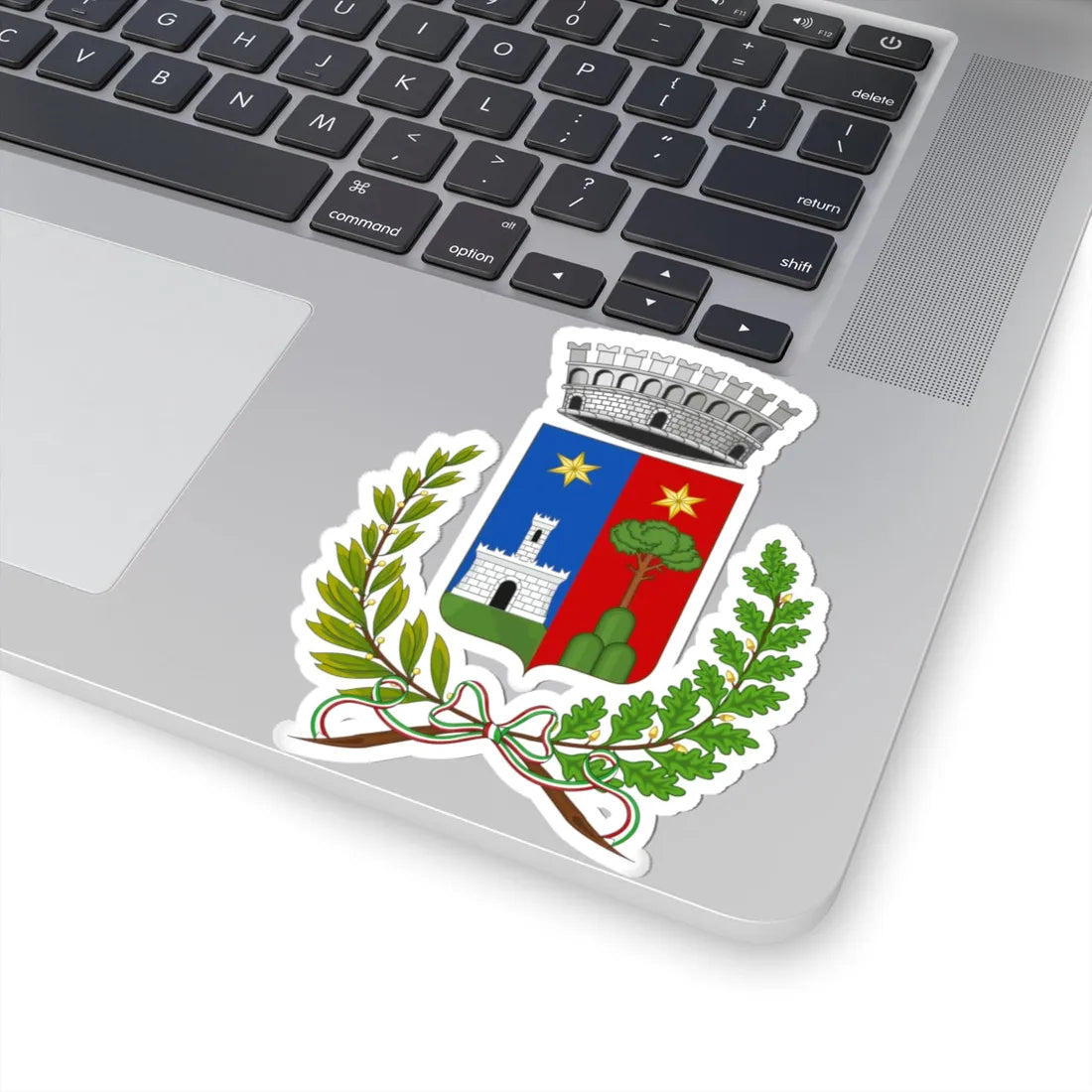 Montalto Carpasio-Stemma (Italy) (Coat of Arms) STICKER Vinyl Kiss-Cut Decal - The Sticker Space