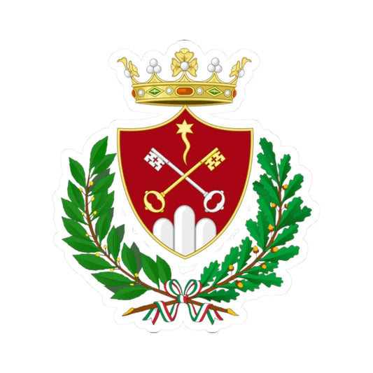 Montalto delle Marche-Stemma (Italy) (Coat of Arms) STICKER Vinyl Kiss-Cut Decal 2 Inch White - The Sticker Space