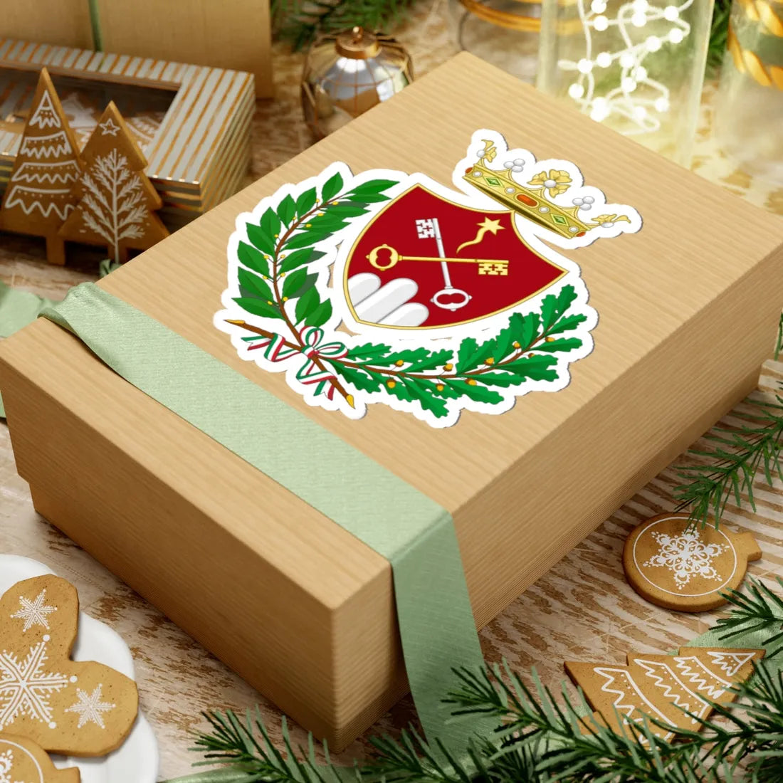 Montalto delle Marche-Stemma (Italy) (Coat of Arms) STICKER Vinyl Kiss-Cut Decal - The Sticker Space