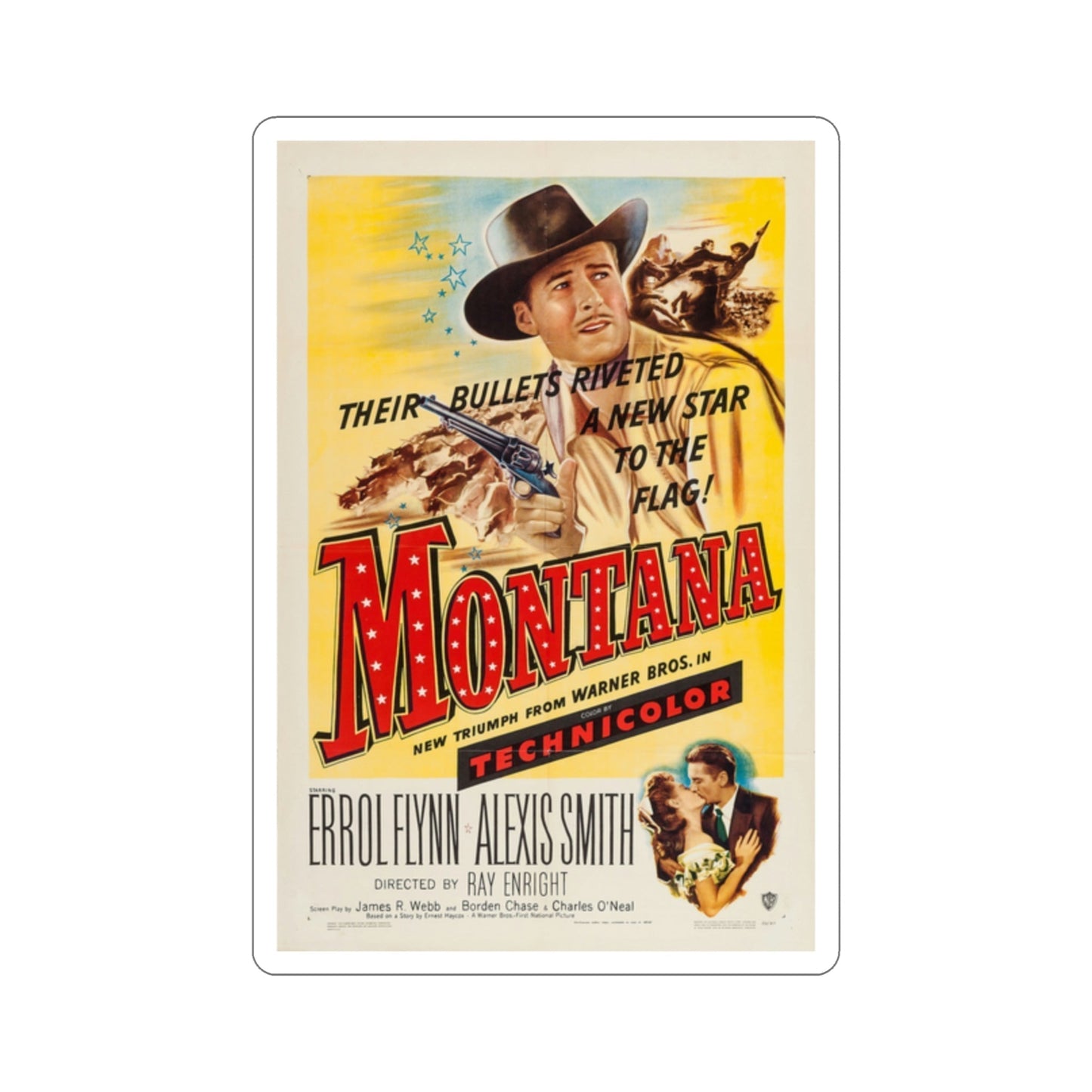 Montana 1950 Movie Poster STICKER Vinyl Die-Cut Decal-2 Inch-The Sticker Space