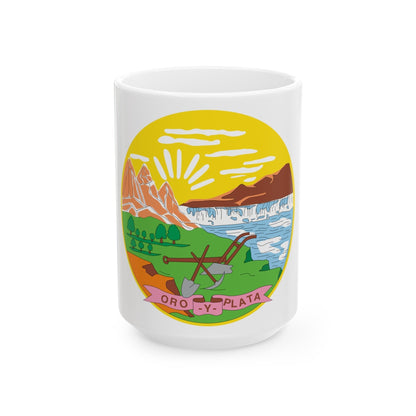 Montana State Seal NARA - White Coffee Mug-15oz-The Sticker Space