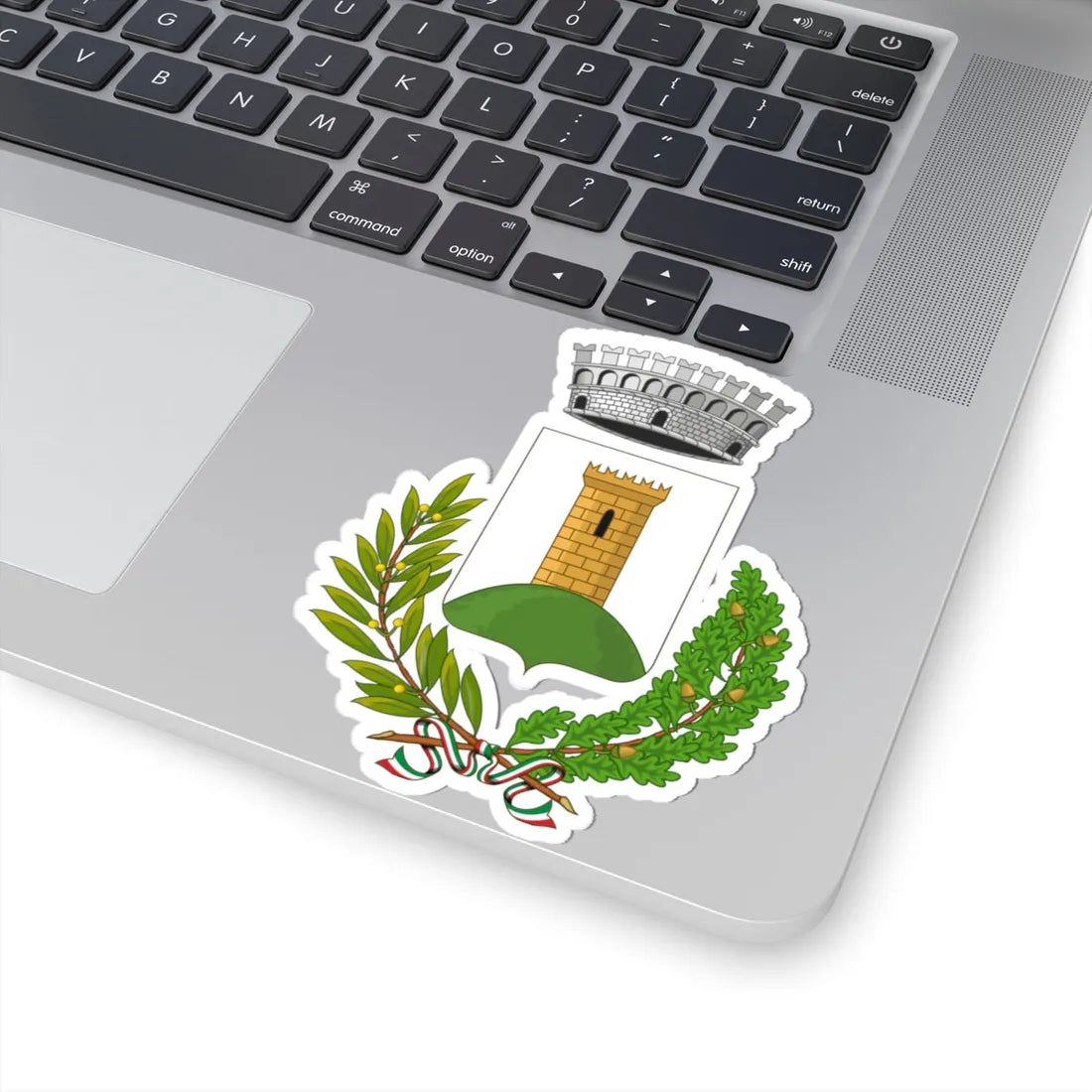 Montasola-Stemma (Italy) (Coat of Arms) STICKER Vinyl Kiss-Cut Decal - The Sticker Space
