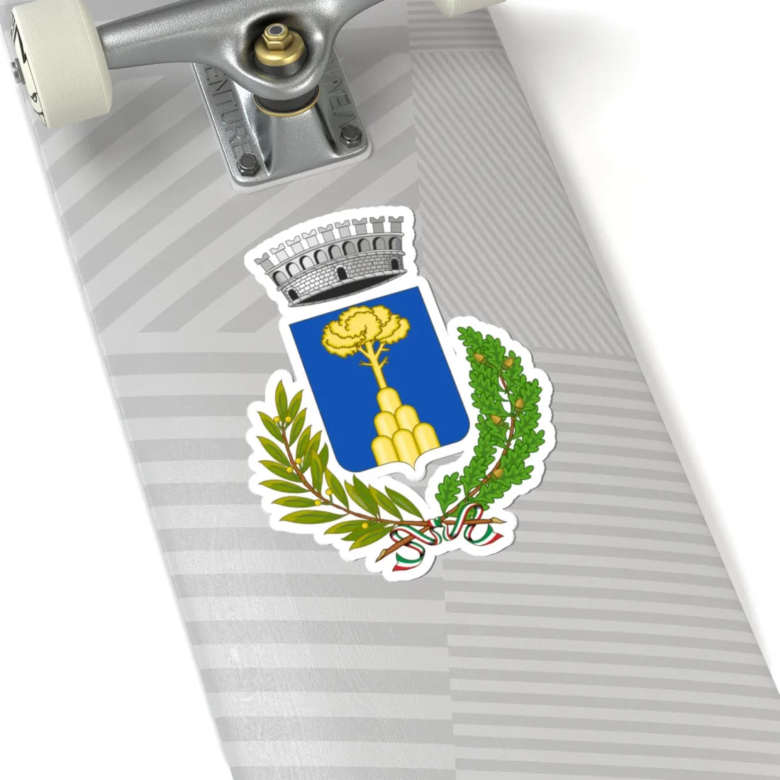 Monte Cerignone-Stemma (Italy) (Coat of Arms) STICKER Vinyl Kiss-Cut Decal - The Sticker Space