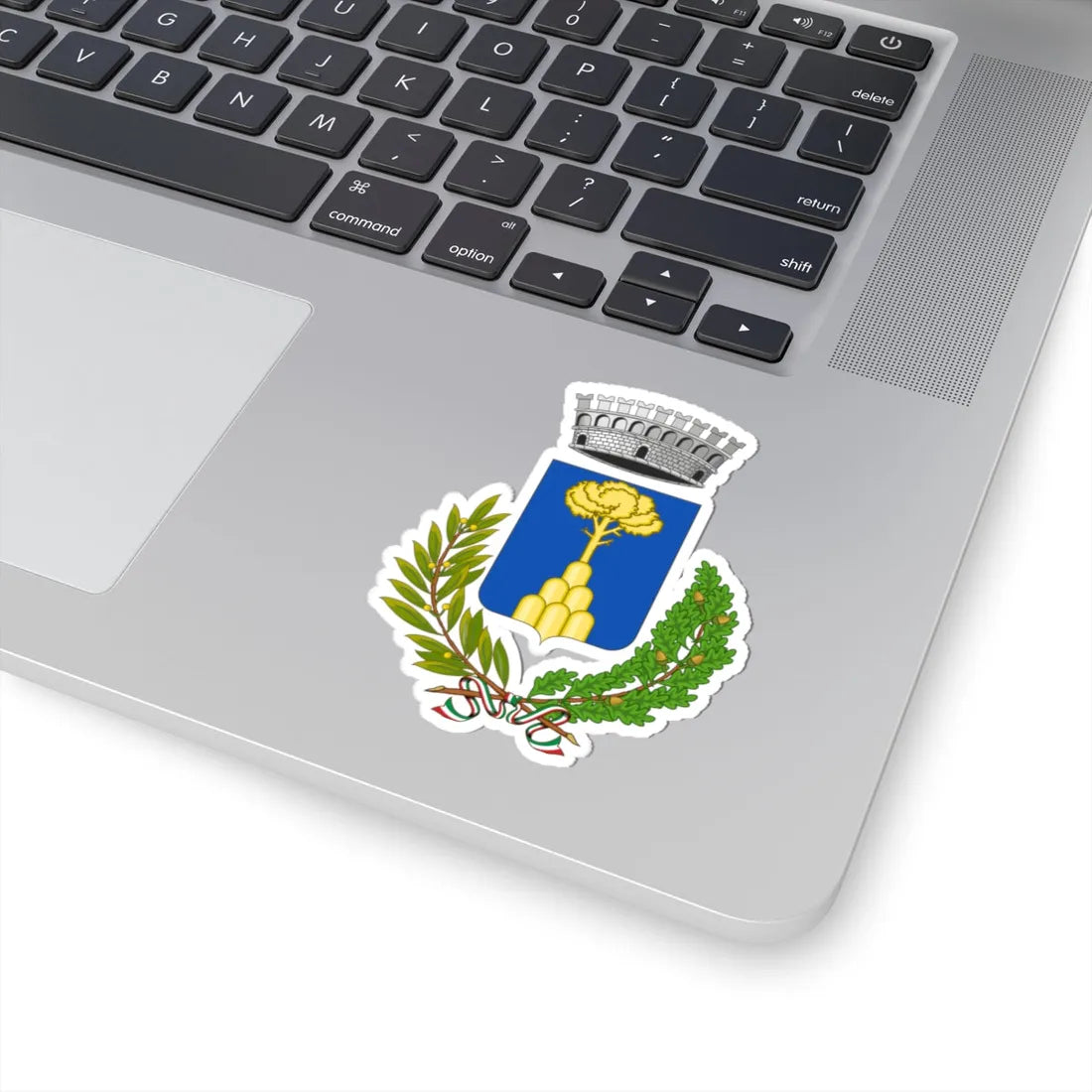 Monte Cerignone-Stemma (Italy) (Coat of Arms) STICKER Vinyl Kiss-Cut Decal - The Sticker Space