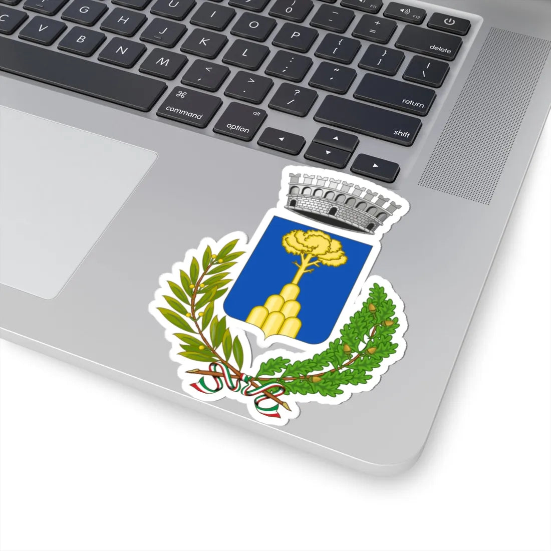 Monte Cerignone-Stemma (Italy) (Coat of Arms) STICKER Vinyl Kiss-Cut Decal - The Sticker Space