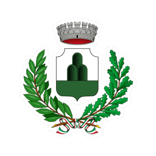 Monte Compatri-Stemma (Italy) (Coat of Arms) STICKER Vinyl Kiss-Cut Decal 2 Inch White - The Sticker Space