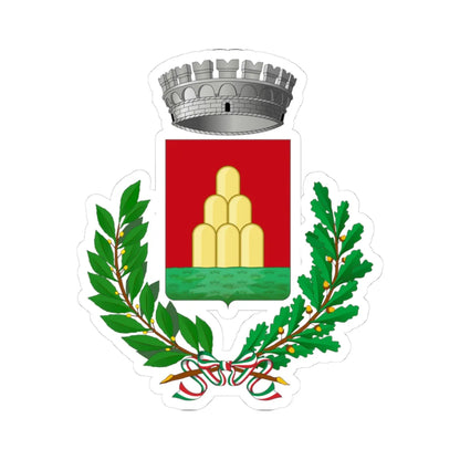 Monte San Vito Italia-Stemma (Italy) (Coat of Arms) STICKER Vinyl Kiss-Cut Decal 3 Inch White - The Sticker Space
