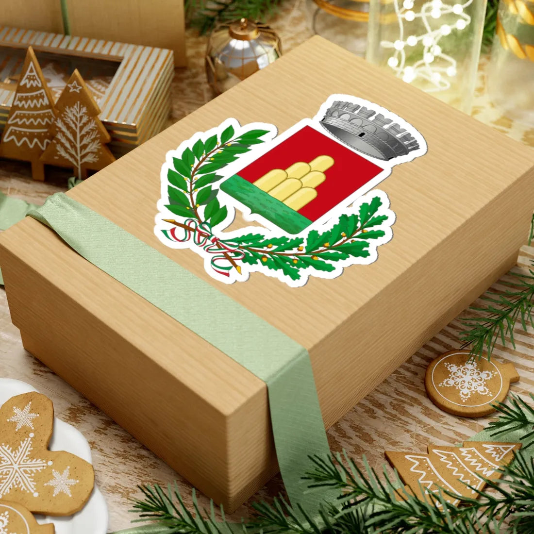 Monte San Vito Italia-Stemma (Italy) (Coat of Arms) STICKER Vinyl Kiss-Cut Decal - The Sticker Space