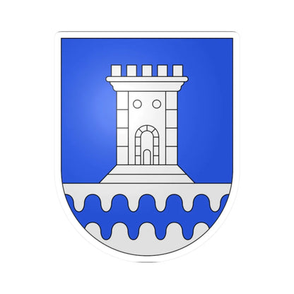 MonteCarasso-coat of arms (Switzerland) (Coat of Arms) STICKER Vinyl Kiss-Cut Decal 2 Inch White - The Sticker Space