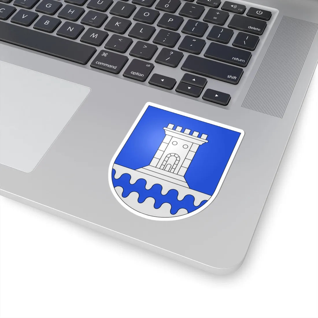 MonteCarasso-coat of arms (Switzerland) (Coat of Arms) STICKER Vinyl Kiss-Cut Decal - The Sticker Space