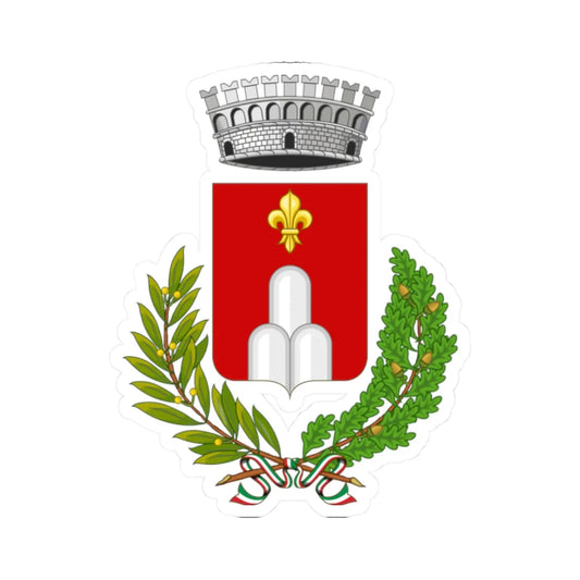 Montefiore Conca-Stemma (Italy) (Coat of Arms) STICKER Vinyl Kiss-Cut Decal 2 Inch White - The Sticker Space