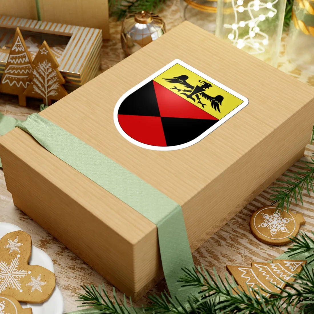 Monteggio-coat of arms (Switzerland) (Coat of Arms) STICKER Vinyl Kiss-Cut Decal - The Sticker Space