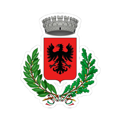 Montelepre-Stemma (Italy) (Coat of Arms) STICKER Vinyl Kiss-Cut Decal 4 Inch White - The Sticker Space