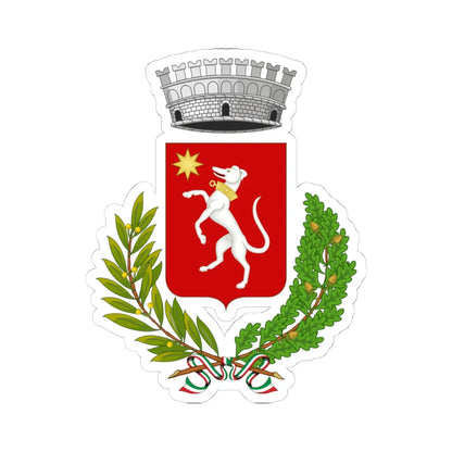 Montemurlo-Stemma (Italy) (Coat of Arms) STICKER Vinyl Kiss-Cut Decal 4 Inch White - The Sticker Space