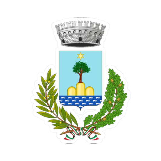 Monteodorisio-Stemma (Italy) (Coat of Arms) STICKER Vinyl Kiss-Cut Decal 2 Inch White - The Sticker Space