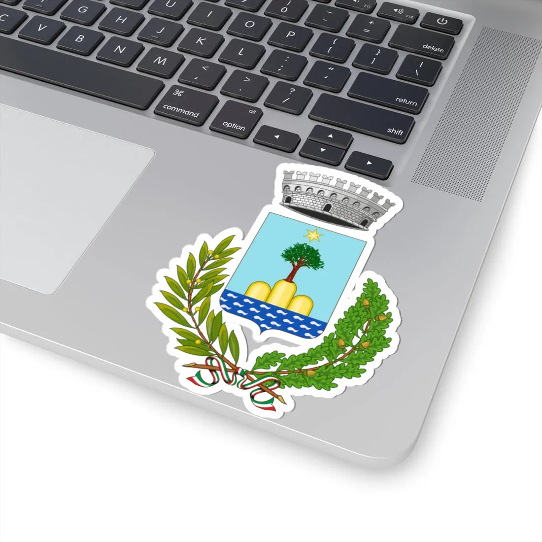 Monteodorisio-Stemma (Italy) (Coat of Arms) STICKER Vinyl Kiss-Cut Decal - The Sticker Space