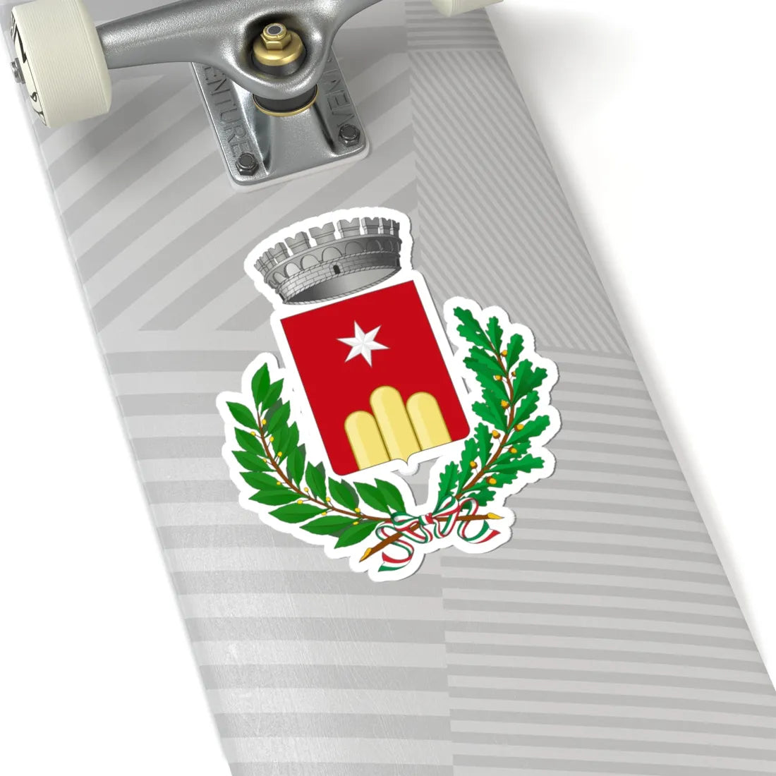 Monteroduni-Stemma (Italy) (Coat of Arms) STICKER Vinyl Kiss-Cut Decal - The Sticker Space