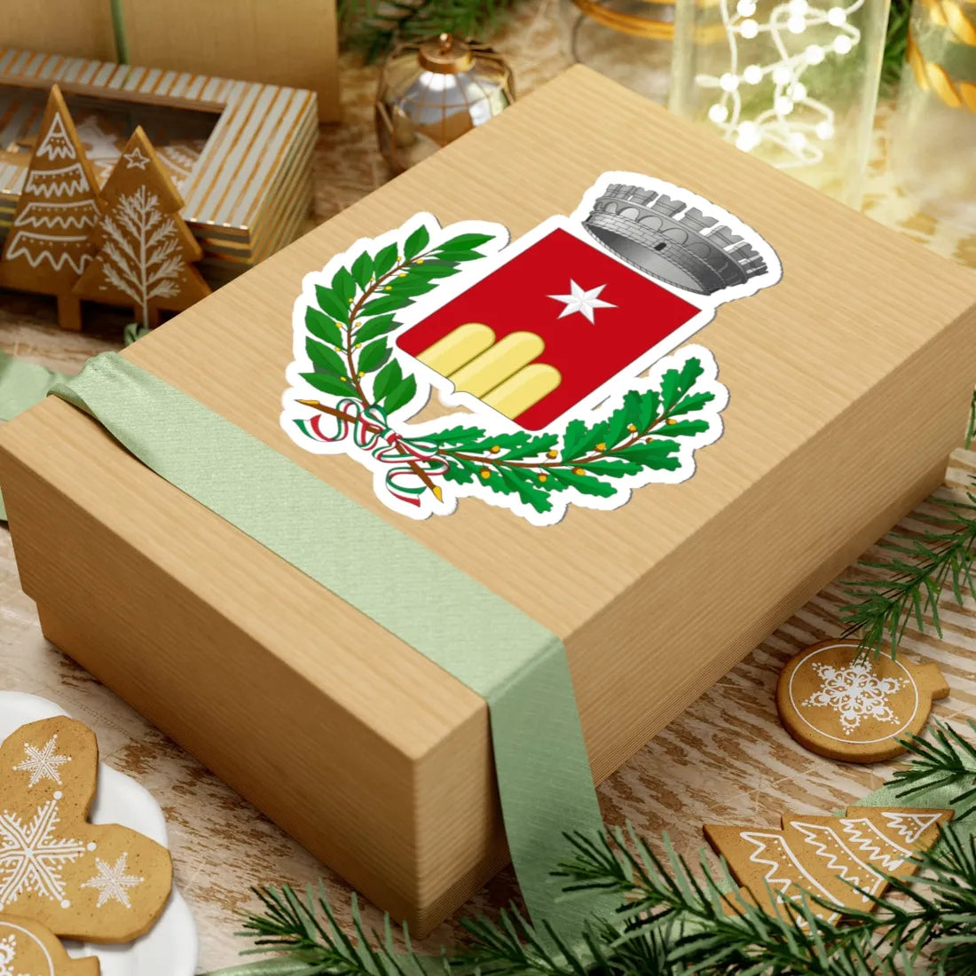 Monteroduni-Stemma (Italy) (Coat of Arms) STICKER Vinyl Kiss-Cut Decal - The Sticker Space