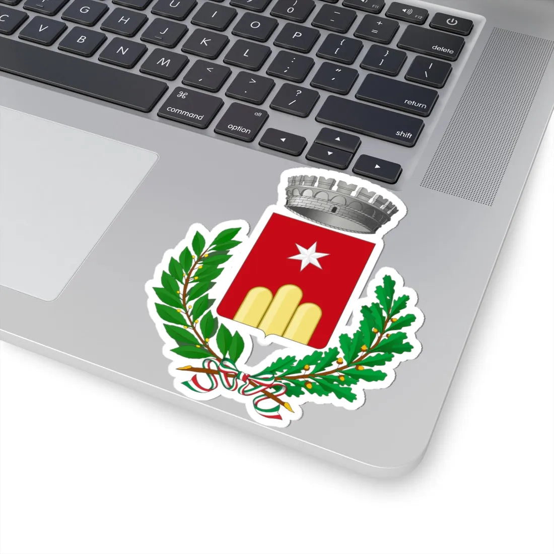 Monteroduni-Stemma (Italy) (Coat of Arms) STICKER Vinyl Kiss-Cut Decal - The Sticker Space