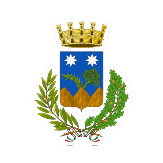 Monteroni di Lecce-Stemma (Italy) (Coat of Arms) STICKER Vinyl Kiss-Cut Decal 2 Inch White - The Sticker Space