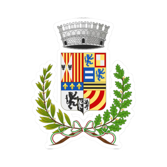 Monterosso Almo-Stemma (Italy) (Coat of Arms) STICKER Vinyl Kiss-Cut Decal 2 Inch White - The Sticker Space