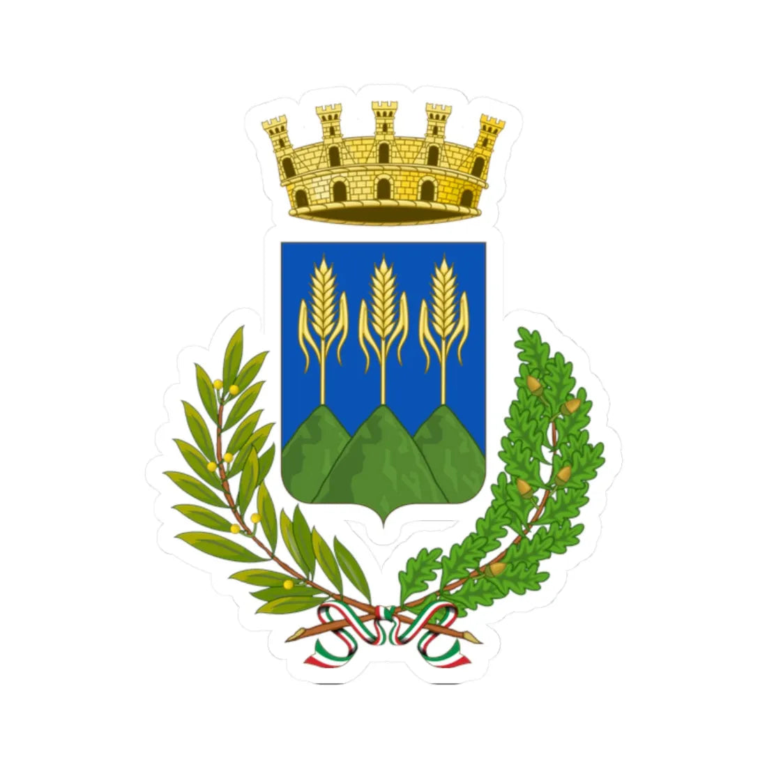 Montescaglioso-Stemma (Italy) (Coat of Arms) STICKER Vinyl Kiss-Cut Decal - The Sticker Space