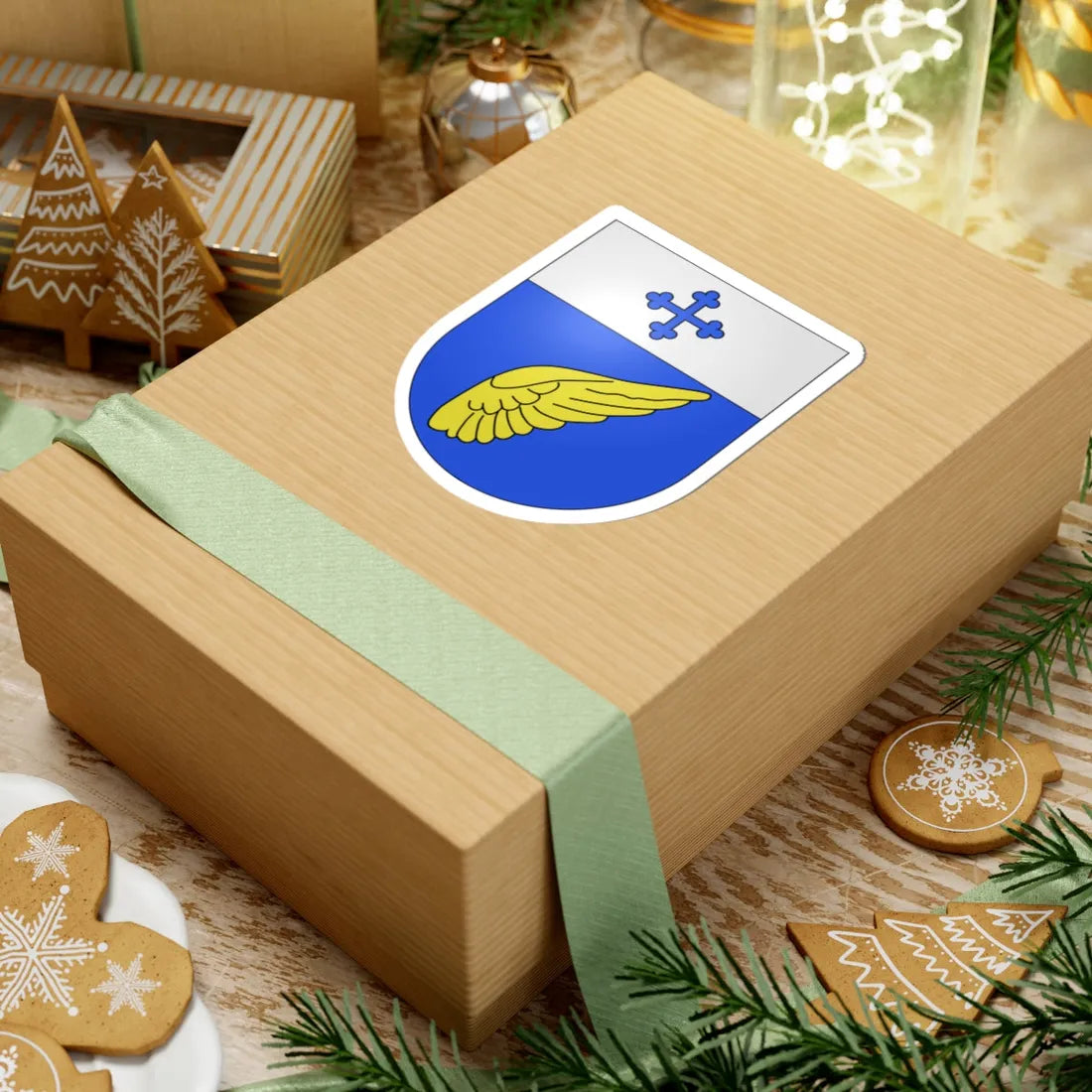 Montet Glâne-coat of arms (Switzerland) (Coat of Arms) STICKER Vinyl Kiss-Cut Decal - The Sticker Space