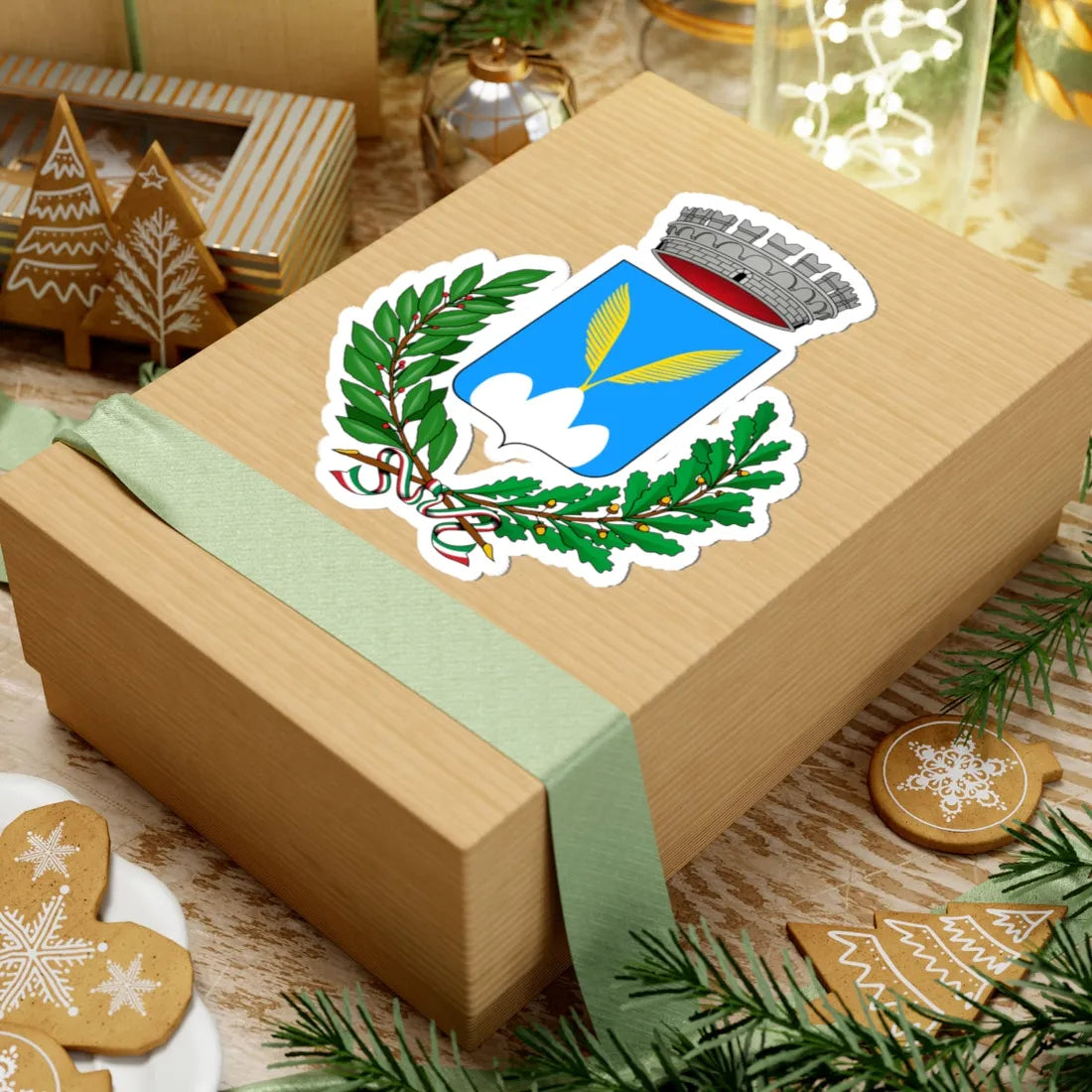 Monteverde-Stemma (Italy) (Coat of Arms) STICKER Vinyl Kiss-Cut Decal - The Sticker Space