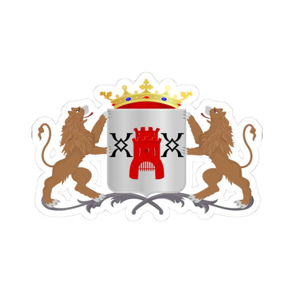 Montfoort wapen (Netherlands) (Coat of Arms) STICKER Vinyl Kiss-Cut Decal 3 Inch White - The Sticker Space