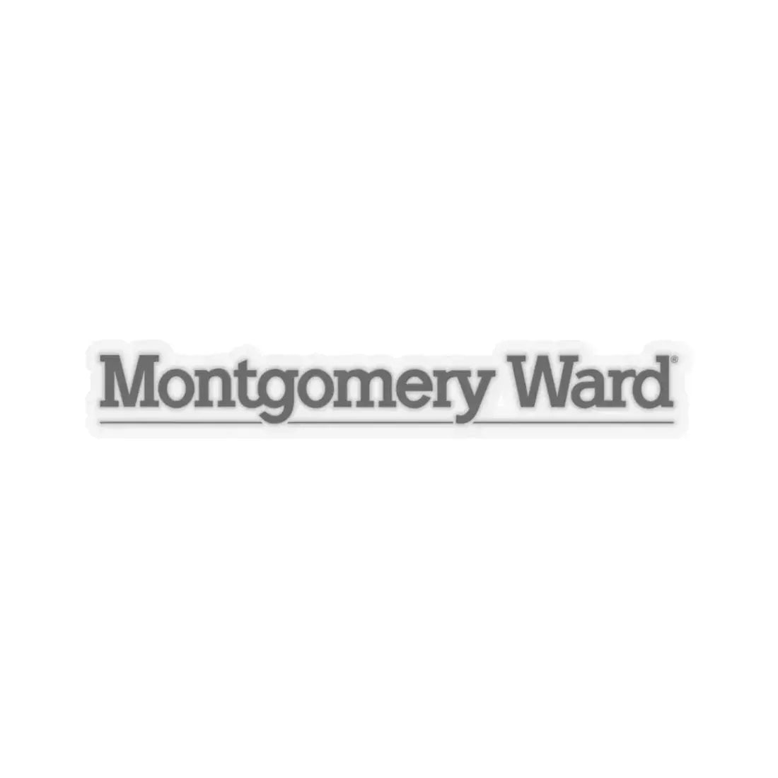 Montgomery Ward (Logo) STICKER Vinyl Kiss-Cut Decal 3 Inch Transparent - The Sticker Space