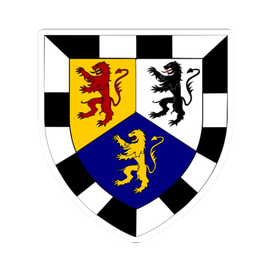 MONTGOMERYSHIRE Shield (United Kingdom) (Coat of Arms) STICKER Vinyl Kiss-Cut Decal 2 Inch White - The Sticker Space