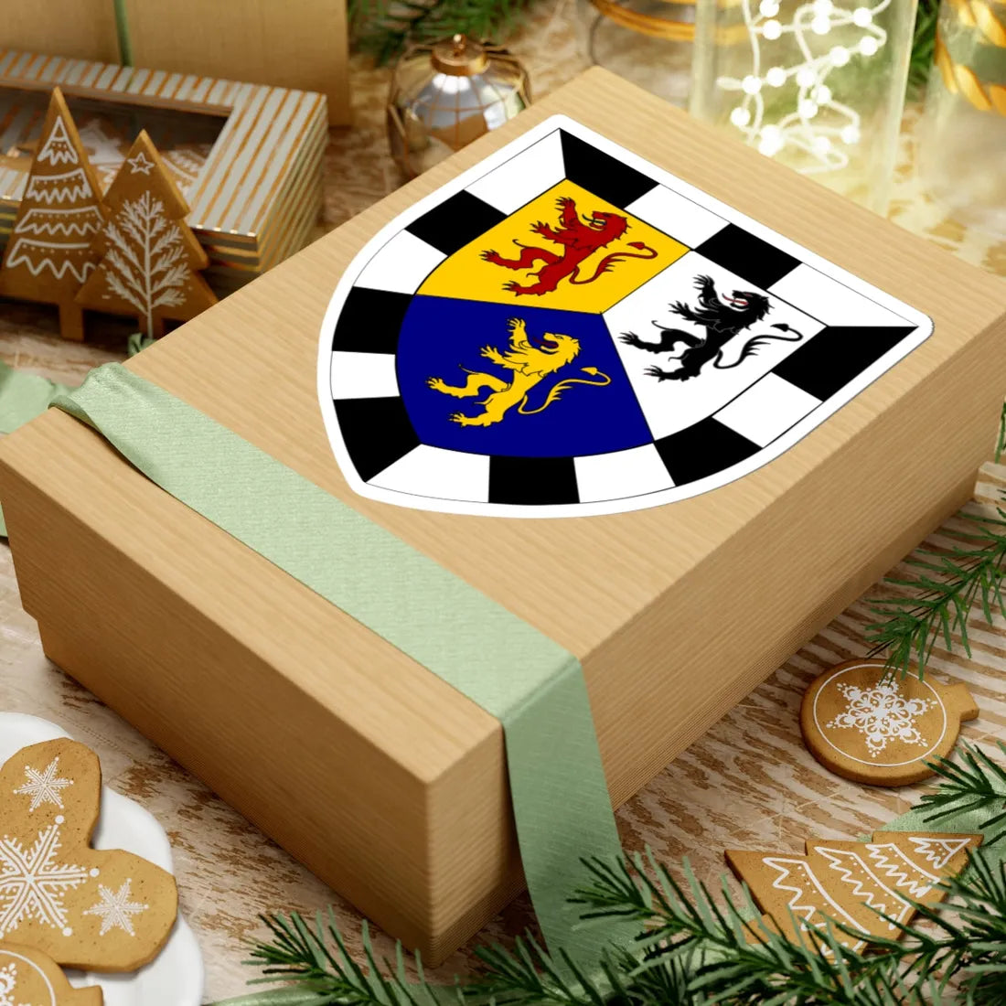 MONTGOMERYSHIRE Shield (United Kingdom) (Coat of Arms) STICKER Vinyl Kiss-Cut Decal - The Sticker Space