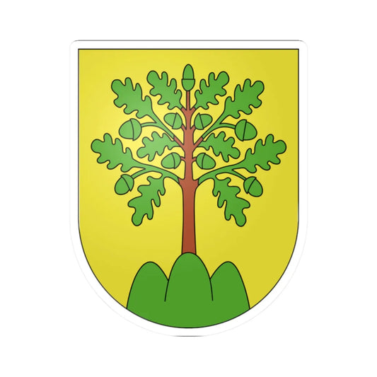 Monthey - Coat of arms (Switzerland) (Coat of Arms) STICKER Vinyl Kiss-Cut Decal 2 Inch White - The Sticker Space