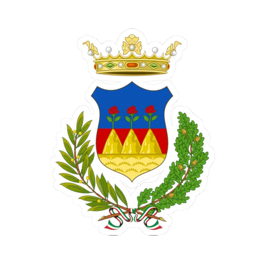 Montignoso-Stemma Aulico (Italy) (Coat of Arms) STICKER Vinyl Kiss-Cut Decal 2 Inch White - The Sticker Space
