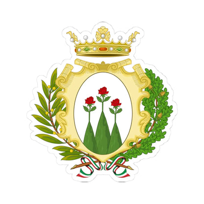 Montignoso-Stemma (Italy) (Coat of Arms) STICKER Vinyl Kiss-Cut Decal 3 Inch White - The Sticker Space