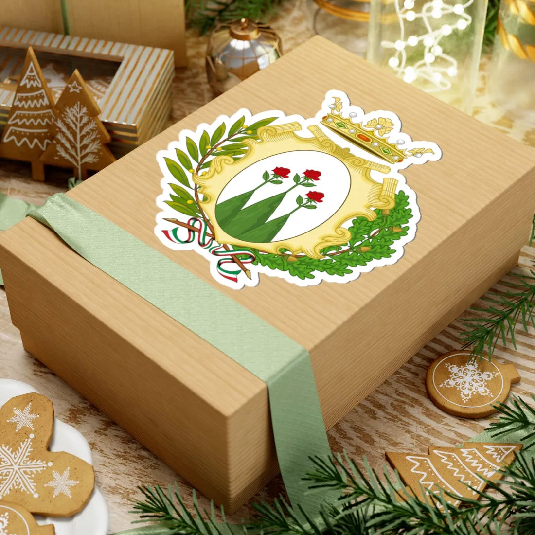 Montignoso-Stemma (Italy) (Coat of Arms) STICKER Vinyl Kiss-Cut Decal - The Sticker Space