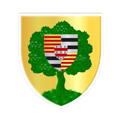 Montigny-le-Tilleul wapen (Belgium) (Coat of Arms) STICKER Vinyl Kiss-Cut Decal 3 Inch White - The Sticker Space