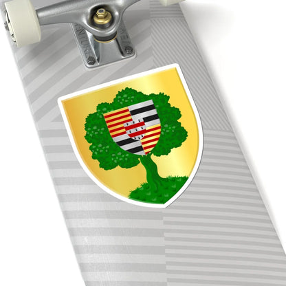 Montigny-le-Tilleul wapen (Belgium) (Coat of Arms) STICKER Vinyl Kiss-Cut Decal - The Sticker Space