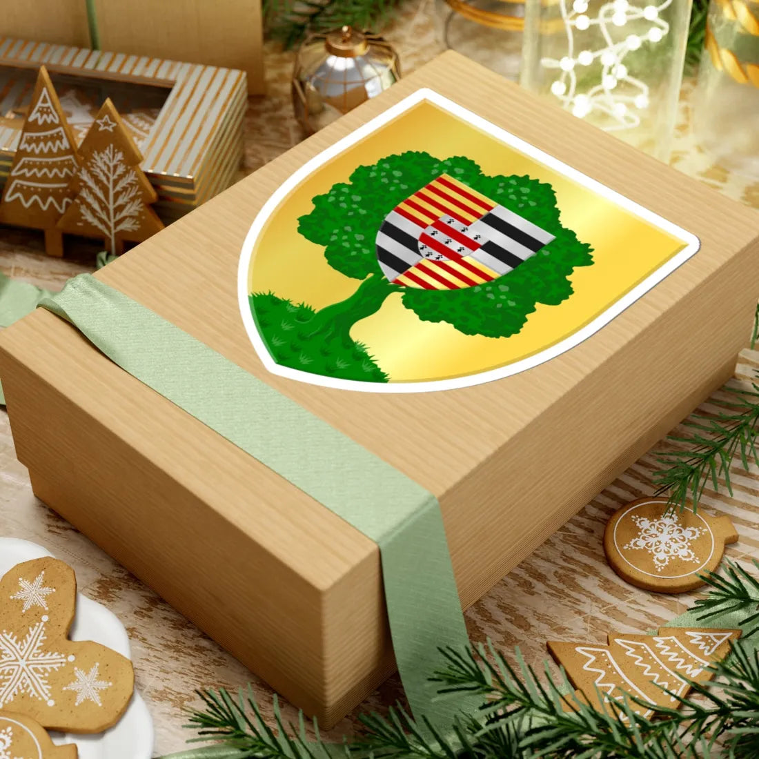 Montigny-le-Tilleul wapen (Belgium) (Coat of Arms) STICKER Vinyl Kiss-Cut Decal - The Sticker Space