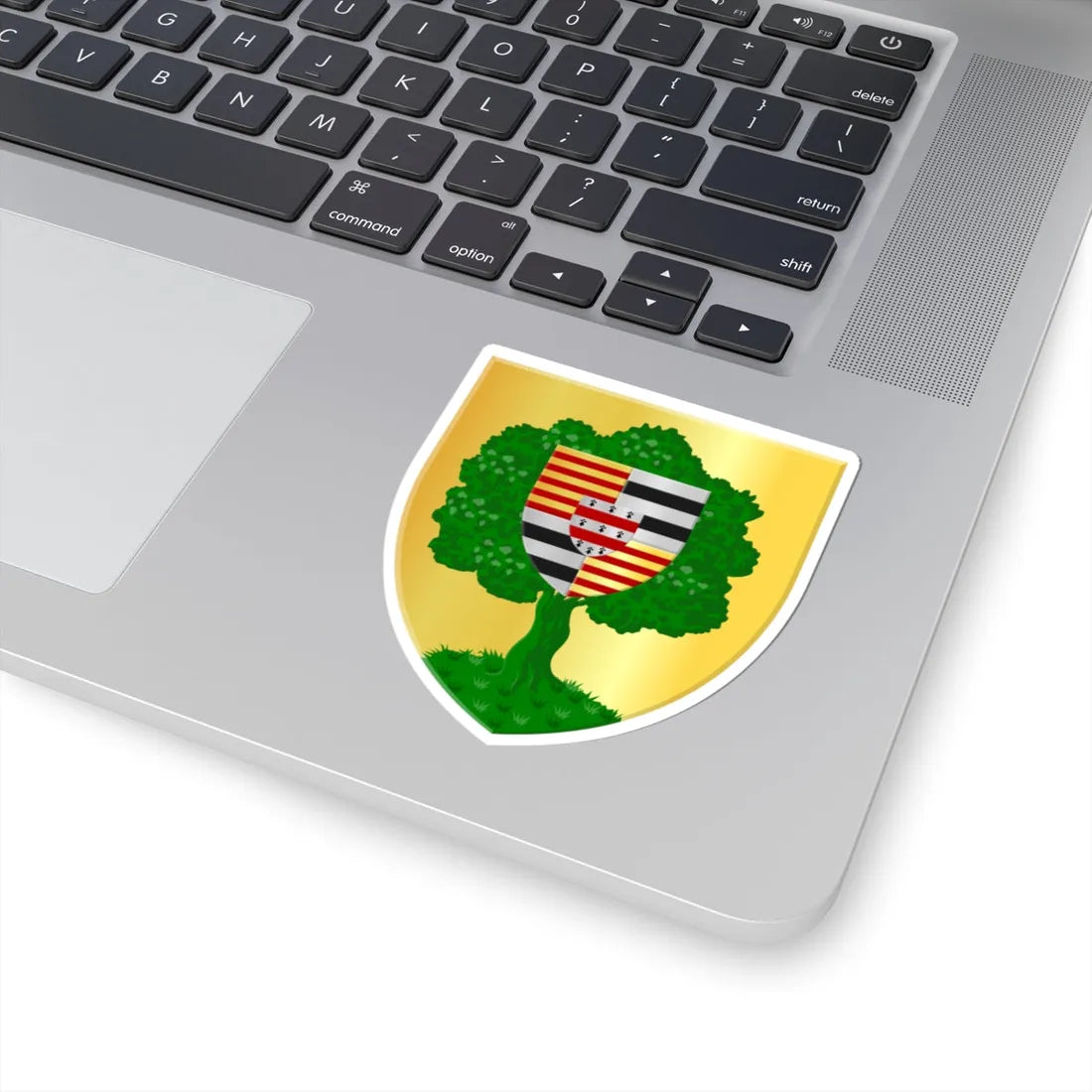 Montigny-le-Tilleul wapen (Belgium) (Coat of Arms) STICKER Vinyl Kiss-Cut Decal - The Sticker Space