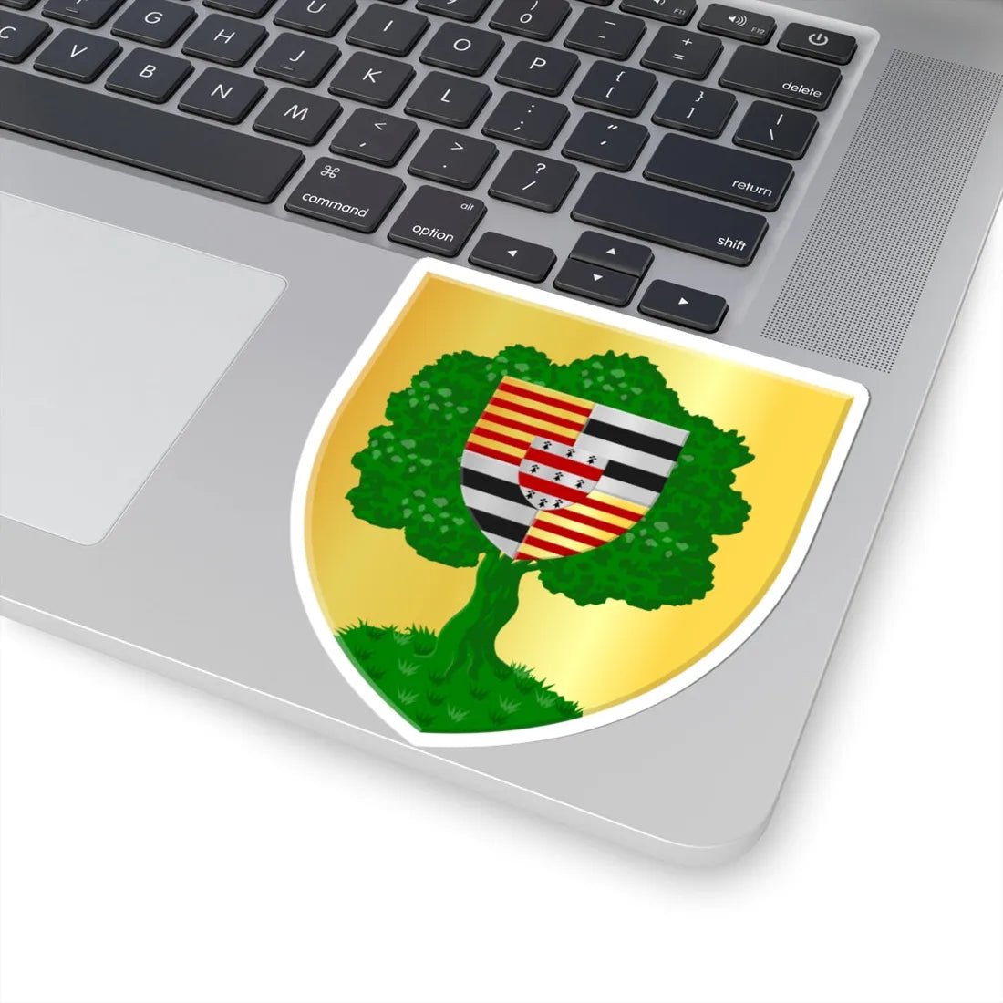 Montigny-le-Tilleul wapen (Belgium) (Coat of Arms) STICKER Vinyl Kiss-Cut Decal - The Sticker Space