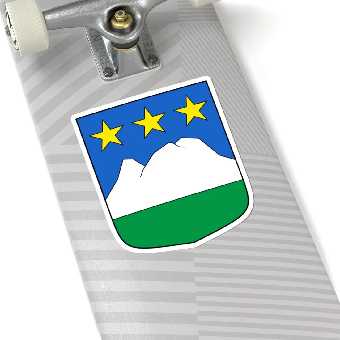 MontNoble-blazon (Switzerland) (Coat of Arms) STICKER Vinyl Kiss-Cut Decal - The Sticker Space