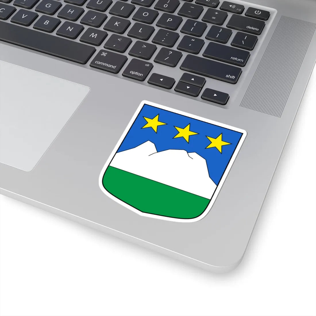 MontNoble-blazon (Switzerland) (Coat of Arms) STICKER Vinyl Kiss-Cut Decal - The Sticker Space